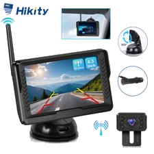 Auto Rückfahrkamera mit 4.3" LCD Monitor LKW Bus Funk Kabellos Rückseiten Kamera