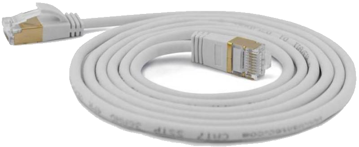 Wantec Patchkabel SSTP CAT7 Ste. CAT6a d=4mm 0,20m grau