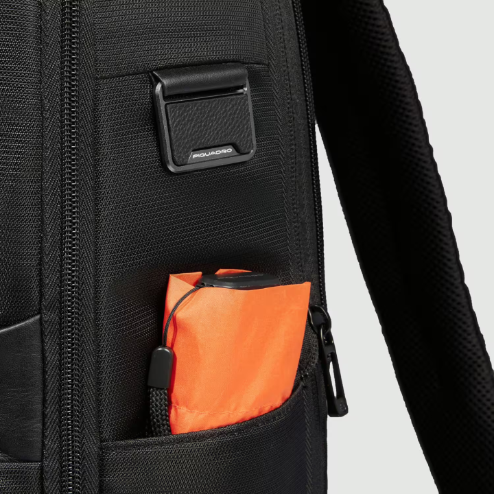 Piquadro W129 Reiserucksack mit Laptop-Fach 14" Schwarz