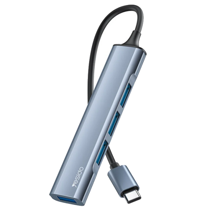 USB-C Hub Yesido HB17, 4in1, Grau
