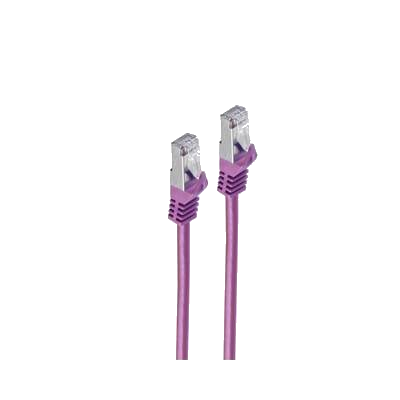 shiverpeaks Patchkabel, Kat. 6A, S/FTP, 1,0 m, violett