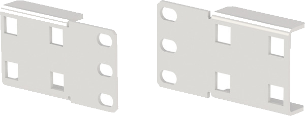 PDU-Halter 1-fach für PRO, Set 2 Stück, RAL9005