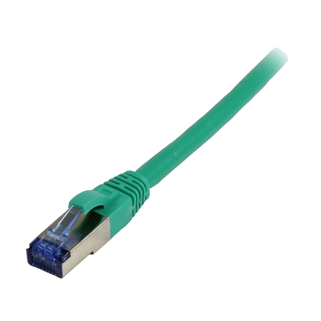 Synergy21 Patchkabel RJ45, CAT6A 500Mhz, 0,15m, grün, S-STP(S/FTP), TPE/LSZH(Superflex), AWG26,