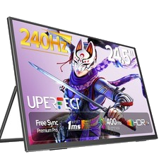 UPERFECT 24,5 Zoll Portable Monitor 1920×1080 240Hz Gaming Bildschirm USB-C