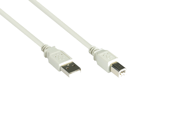 Good Connections USB2.0 Kabel A-B grau 0,25m