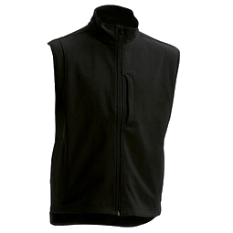JAMES & NICHOLSON Unisex Softshell-Weste, schwarz, XXL