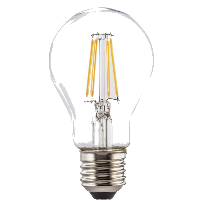 LED-Filament, E27, 806lm ersetzt 60W, Glühlampe, Warmweiß, klar, dimmbar (00112801)