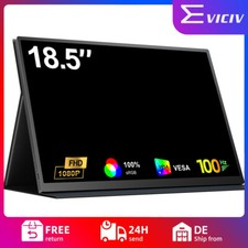 100HZ Portable Monitor, 18,5 Zoll Tragbarer Mobiler IPS Bildschirm FHD 1920*1080