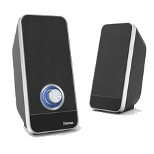 Hama PC Lautsprecher Boxen Sonic LS-206 USB 3.0 Laptop Computer Speaker Stereo