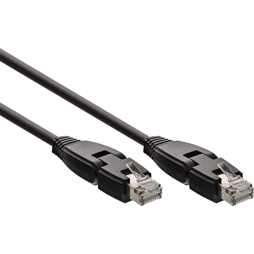 InLine® Patchkabel 180ï¿½, S/FTP (PiMf), Cat.6A, halogenfrei, 1m