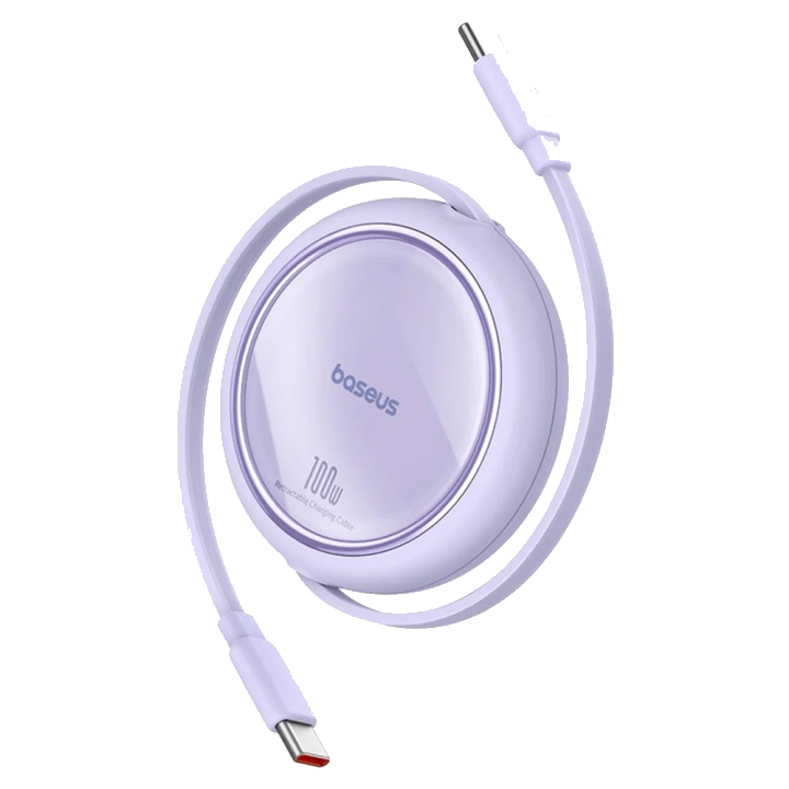 USB-C Daten- und Ladekabel - USB-C Baseus Free2Draw Mini Retractable, 100W, 1m, Lila P10364500511-00