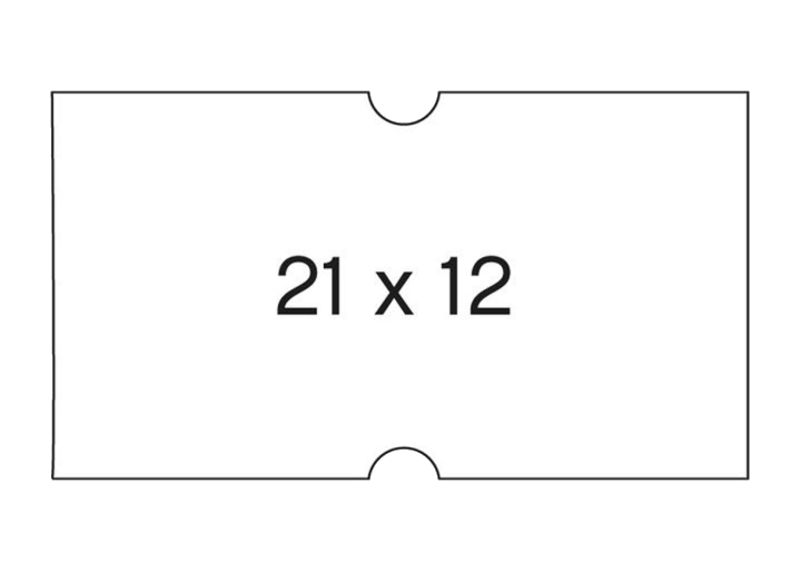 APLI Etiketten für Preisauszeichner, 21 x 12 mm, weiß