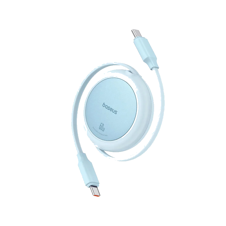 USB-C Daten- und Ladekabel - USB-C Baseus Free2Pull Mini Retractable, 60W, 1m, Blau P10364500311-01
