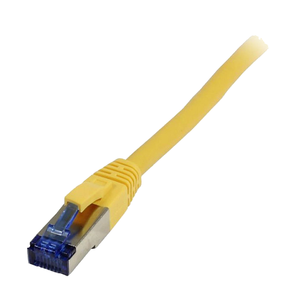 Synergy21 Patchkabel RJ45, CAT6A 500Mhz, 1,0m, gelb, S-STP(S/FTP), TPE/LSZH(Superflex), AWG26,