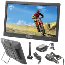 Camping TV DVB-T2 Fernseher Xoro PTL 1055 mit USB Mediaplayer 10 Zoll / 25,6 cm