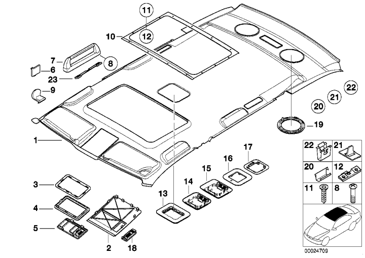 BMW Lautsprecherblende 51442253012 - Bildposition 19