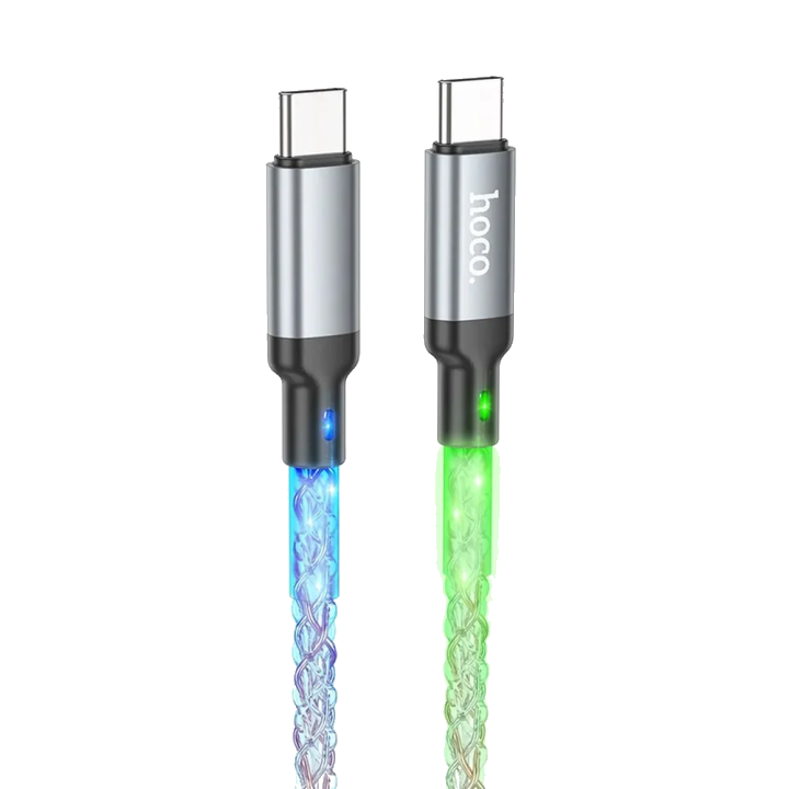 USB-C Daten- und Ladekabel - USB-C HOCO U112, 60W, 1m, Grau
