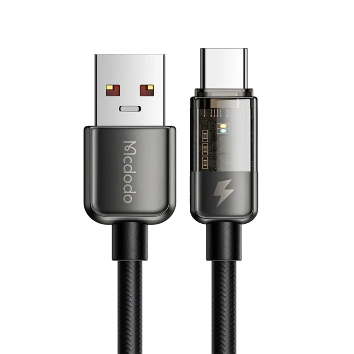 USB-A - USB-C Daten- und Ladekabel McDodo CA-3150 Auto Power Off, 100W, 1,2m, Schwarz