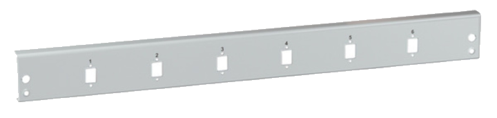 Glasfaser Verteiler Frontblende 12 x SC Simplex/E2000®, Simplex/MTRJ/LC Duplex, grau - 1 VPE = 100 St�ck