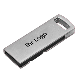 USB-Stick Mini-Twist, 16 GB, silber