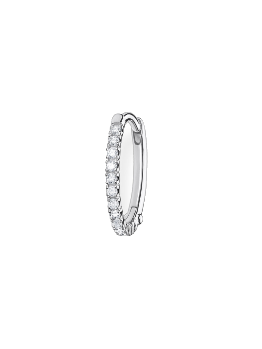 THOMAS SABO Single-Creole weiße Steine gold, weiße Steine silber, mit Zirkonia (synth)