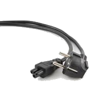 gembird Netzkabel (C5), VDE-geprüft, 1m