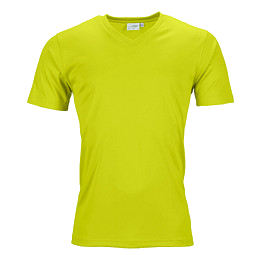 JAMES & NICHOLSON Herren Funktions T-Shirt Active, gelb, S
