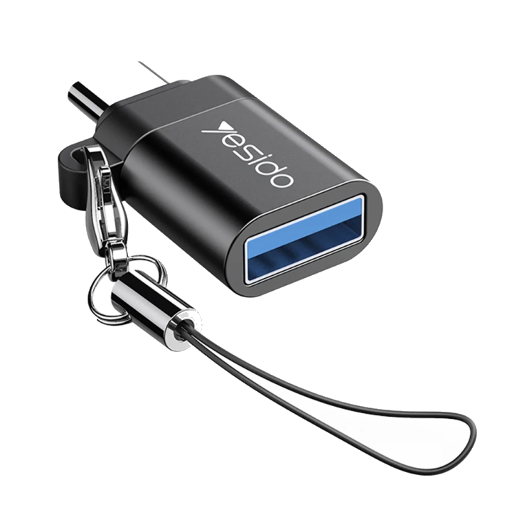 OTG Adapter USB-C - USB-A Yesido GS06, Schwarz