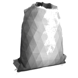HALFAR Rucksack Diamond mit Wickelverschluss, hellgrau