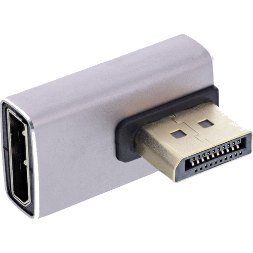 InLine® DisplayPort 1.4 Adapter, DisplayPort St/ Bu, 90� vertikal links, 8K