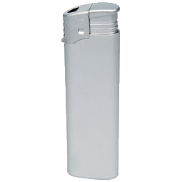 Piezo-Feuerzeug Atomic F2, silber-matt
