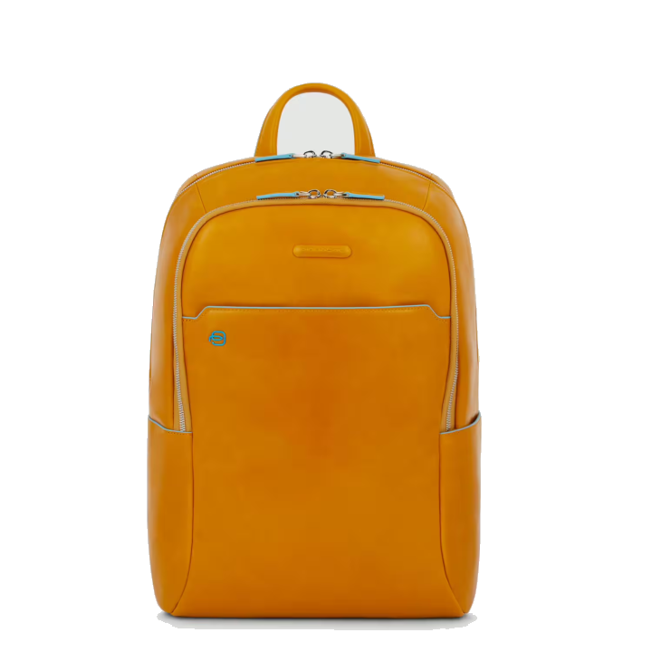 Piquadro Blue Square Großer Laptoprucksack mit 15,6" Notebookfach giallo9