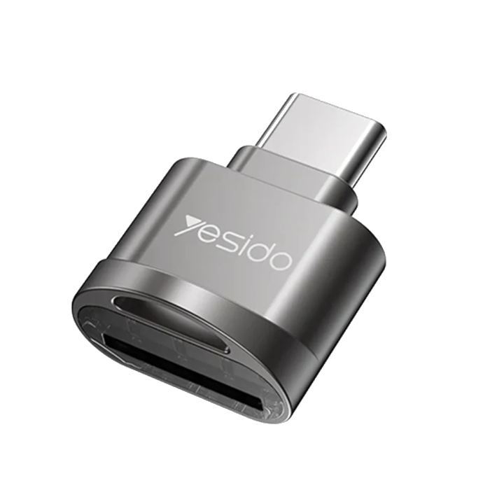 USB-C Kartenleser Yesido GS19, microSD, Grau