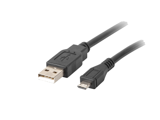 LANBERG USB Micro(M)->USB-A(M) 2.0 Kabel 1,8m schwarz