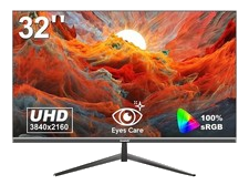 Gawfolk 32 zoll Gaming Monitor 4K Auflösung 1ms