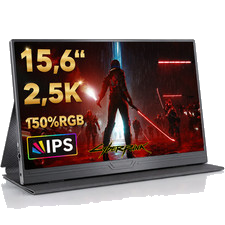 15,6" 2,5K QHD Portable Monitor 2560*1440 Tragbarer Mobiler Bildschirm IPS
