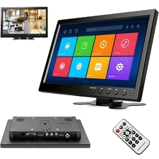 10.1" PC TV Mini Fernseher Computer Monitor LCD Anzeige Display BNC/AV/VGA/HDMI