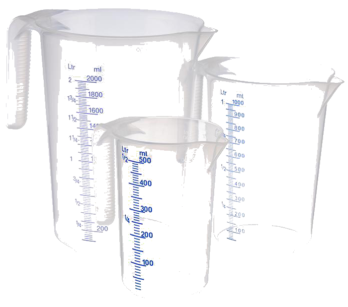 APS Messbecher STACKABLE, 0,5 Liter, transparent