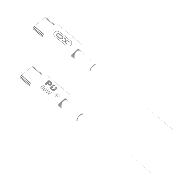 Daten- und Ladekabel USB-C - USB-C XO Design NB-Q190B, 60W, 2m, Weiß