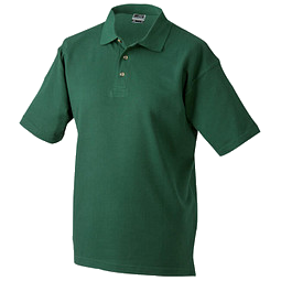 JAMES & NICHOLSON Unisex Poloshirt, dunkelgrün, L