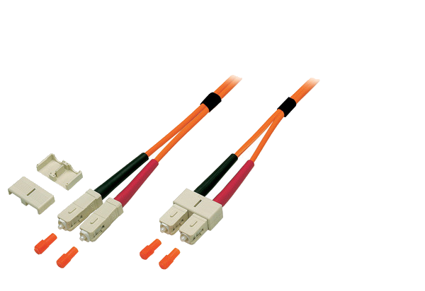 Duplex Patchkabel SC-SC OM1, 10m LSZH 3mm orange