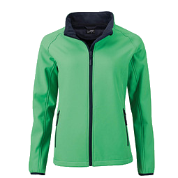 JAMES & NICHOLSON Damen Softshell-Jacke Promo, grün, S