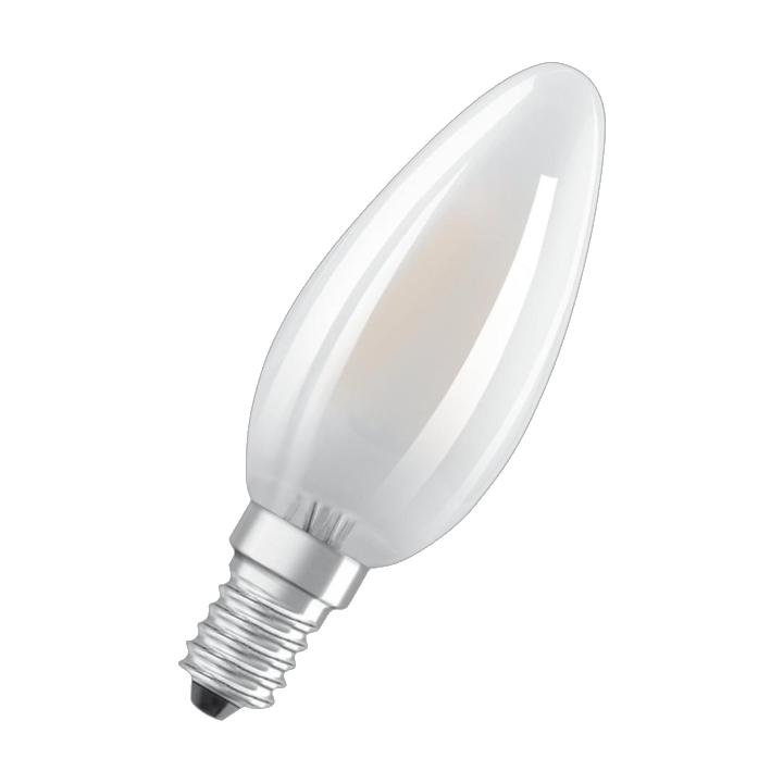 "LED-Filament ""Retrofit"", Kerze, 4W ersetzt 40W, E14, Warmweiß, matt (00217761)"