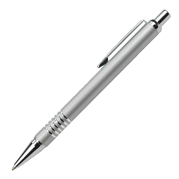 PENKO® Metall-Kugelschreiber Regensburg, blaue Mine, silber