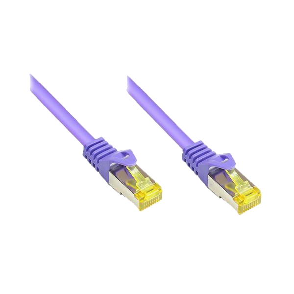 Good Connections Patchkabel m. Cat.7 Rohk. violett 0,5m