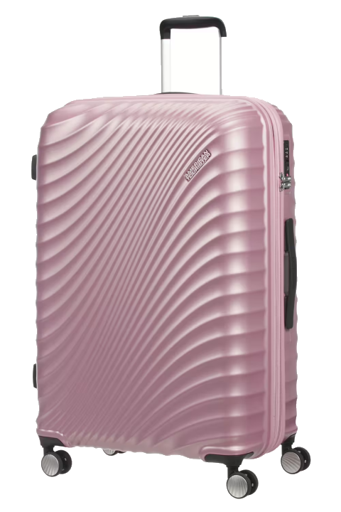 American Tourister Jetglam Trolley mit 4 Rollen 78cm erweiterbar Metallic Pink