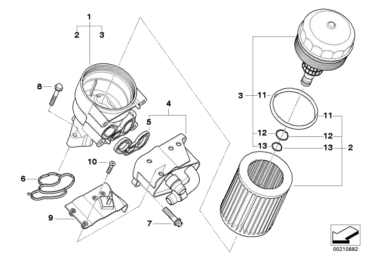 BMW Halter Motorkabelbaum 12527508408 - Bildposition 09