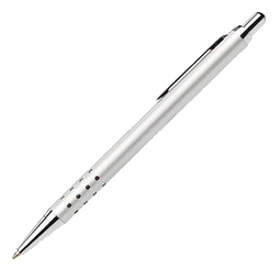 LANCE® Metall-Kugelschreiber Sofia, blaue Mine, silber
