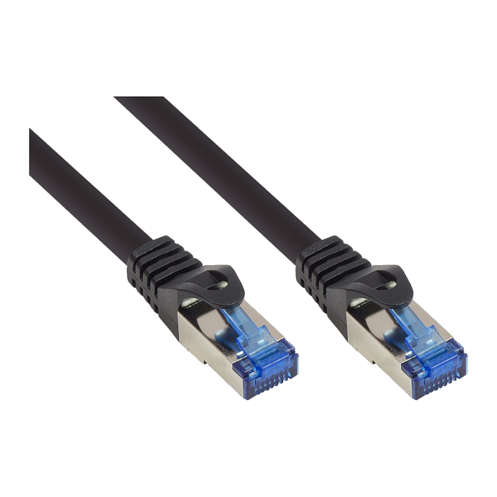 Good Connections Cat.6A Patchkabel SmartFLEX HF schw. 0,5m