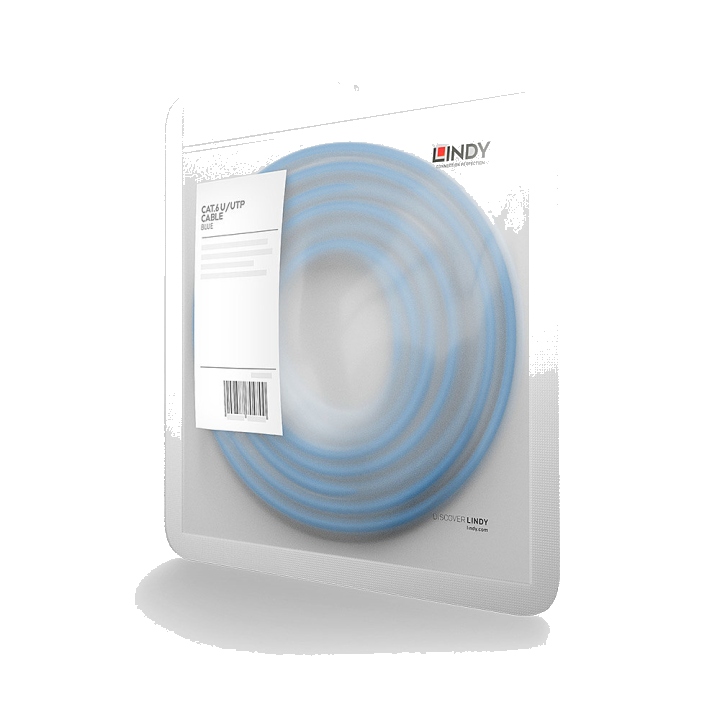 LINDY Patchkabel Cat6 U/UTP blau 1.00m